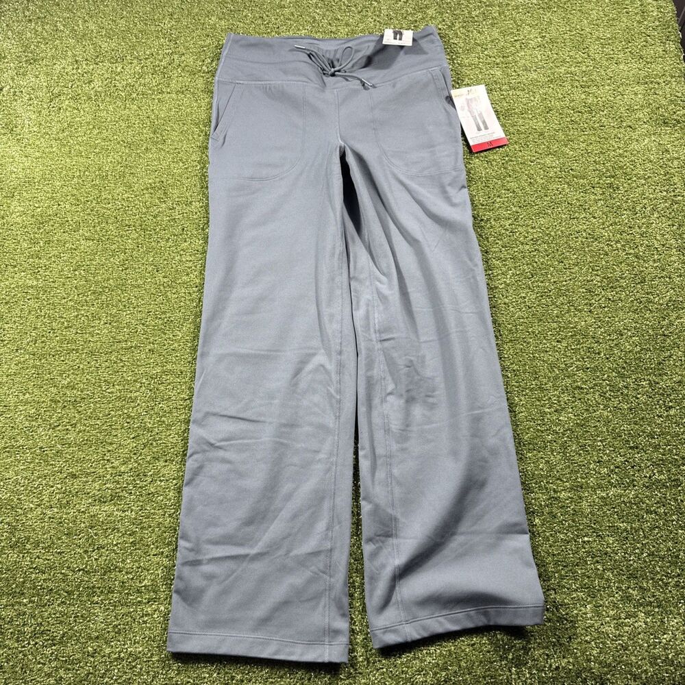 Mondetta Women's High-Rise Srtaight leg Pants, Size M Blue